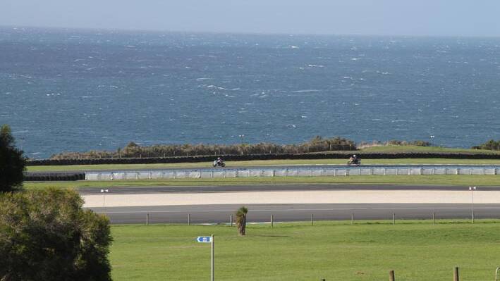 Speed on the oceanfront … Phillip Island Circuit.