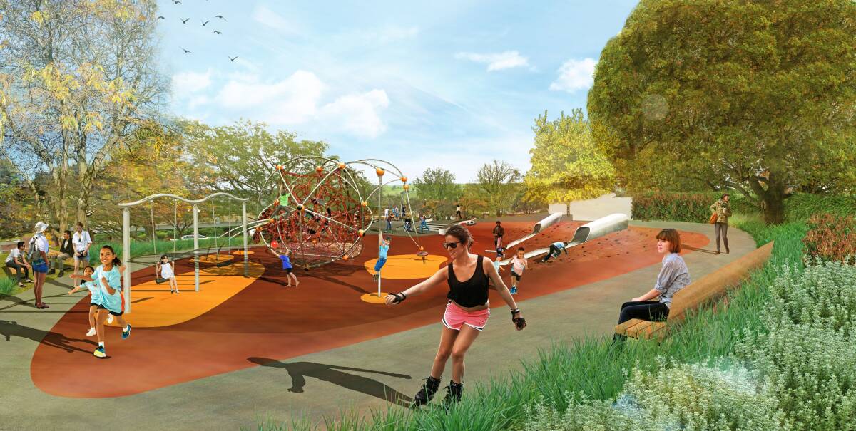 Ryrie Park North as drafted by the Heritage Landscape consultants Phillip-Marl. The space is categorised as a high activity children's area. Photo: Phillip-Marle. 