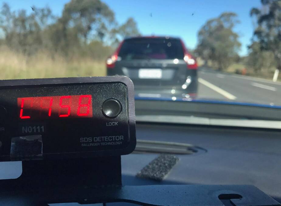 BAD MOVE: Police nabbed a driver travelling at 158km/h on the Kings Highway on Friday. Photo: NSW Police.