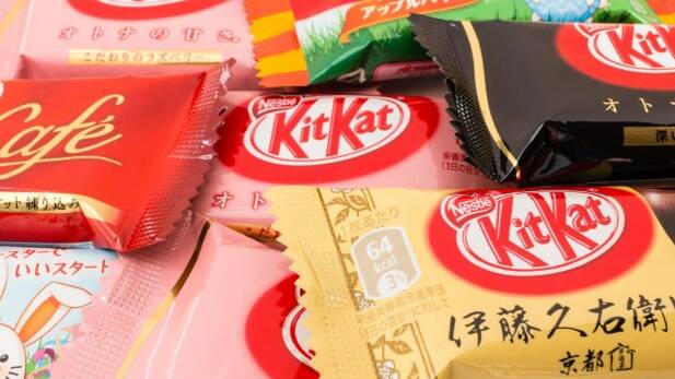 No time for a break: Japan has more than 300 flavours of Kit Kat. Photo: Alamy