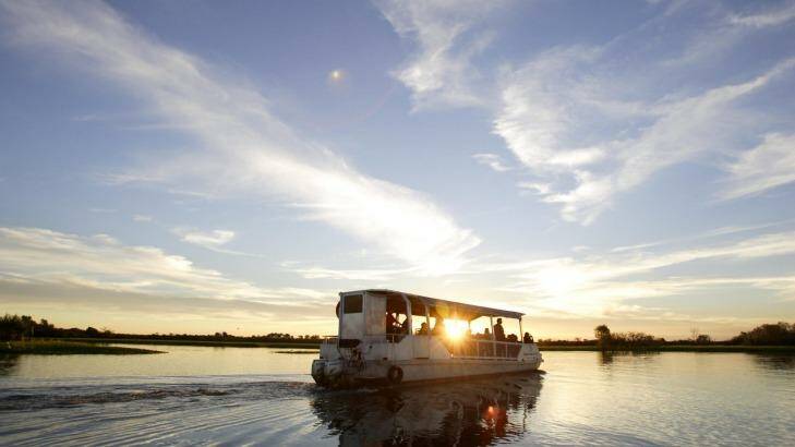 Gagudju Lodge, Cooinda. Home of Yellow Water. tourism travel kakadu boat tour wetland sunset. IHG
Photographer: david Hancock. Copyright: SkyScans