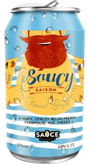 Sauce Brewing, Saucy Saison, 6% ABV Photo: Supplied