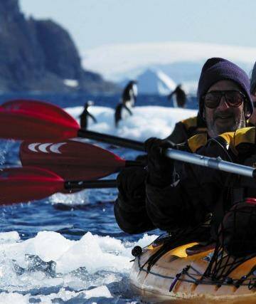 Kayaking in the Arctic. Photo: Supplied