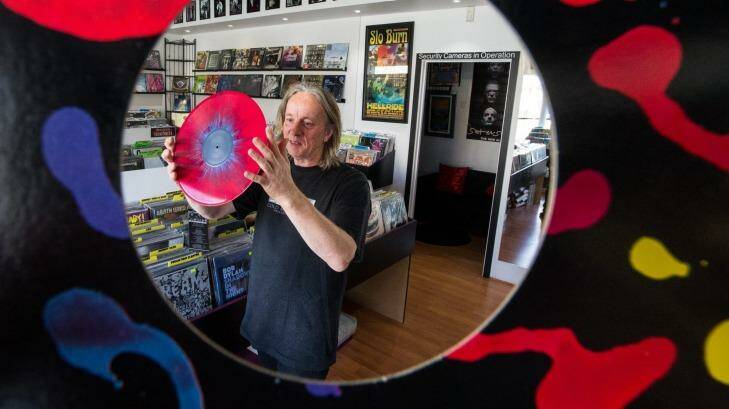 Paul Cook, owner of Heartland Records in North Melbourne.  Photo: Jason South