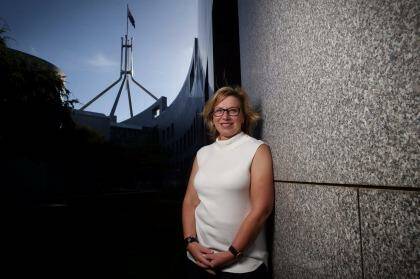 Australian of the Year Rosie Batty at Parliament House on Monday. Photo: Andrew Meares