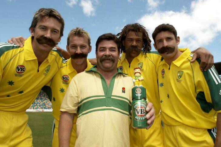 Boony with Aussie cricket team 1.jpg 
FW  VB Boonanza & Talking Boony
 
Talking Boony promoption  for sporting life Photo: Unknown