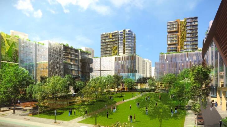 Towers planned for Sydney Olympic Park. Photo: NSW Department of Planning