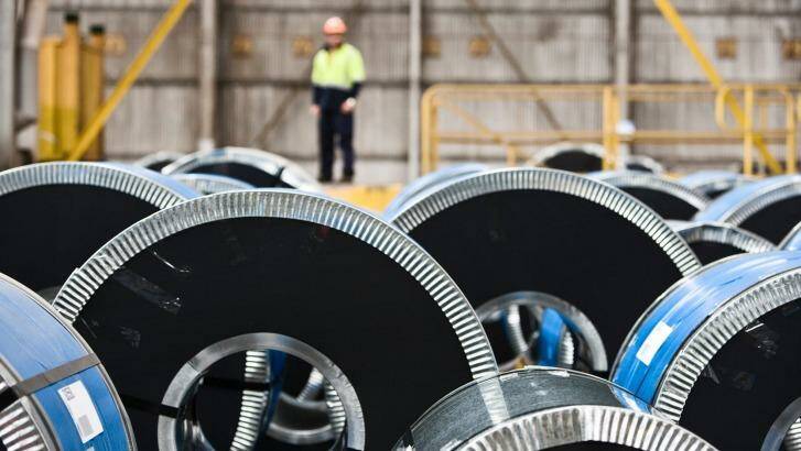 Bluescope has upped its profit forecast on better steel prices. Photo: Louie Douvis