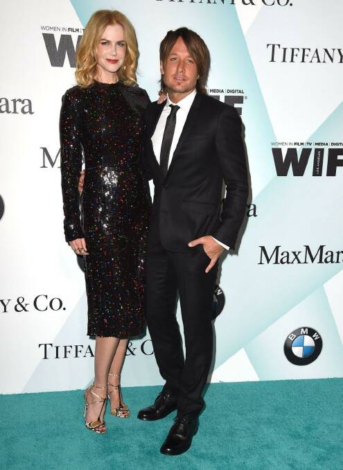 Nicole Kidman and Keith Urban at the Women In Film 2015 Crystal + Lucy Awards in Los Angeles on June 16. Photo: Steve Granitz