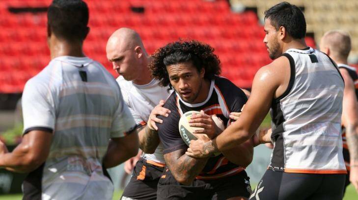 Life-changing events: Wests Tigers prop James Gavet has gone from gang member to NRL player. Photo: Anthony Johnson