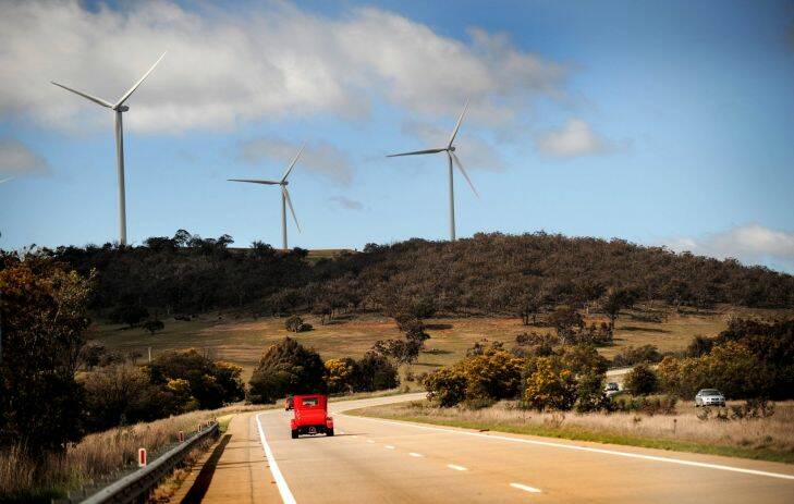 30th August 2009, News, Natasha Rudra story, Canberra Times photo by KARLEEN WILLIAMS. Thye Cullerin range wind farm, Cullerin, NSW. SPECIAL 0 Photo: Karleen Williams KJW