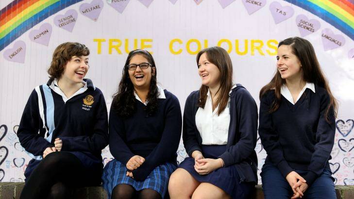 Students at Burwood Girls High School are among those who participate in the Proud Schools program. Photo: Janie Barrett