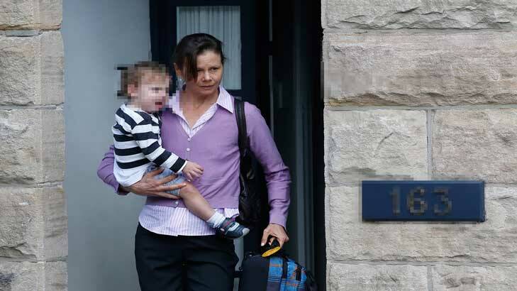 Antonia Kidman leaving the Kidman family home on Monday. Photo: Daniel Munoz