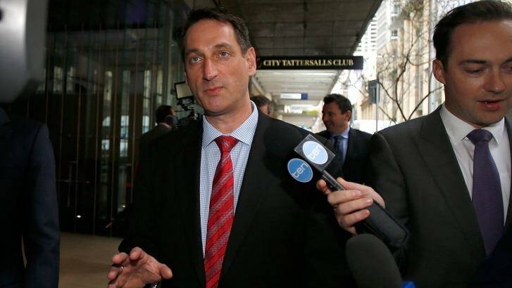 Eric Roozendaal outside ICAC during its hearings in 2012. Photo: Fairfax Media.