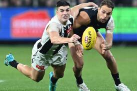 Brayden Maynard has avoided a ban after a controversial incident in Collingwood's win over Carlton. (Joel Carrett/AAP PHOTOS)
