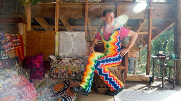 Schuyler Ellers, pictured in his studio in Nevada City, California, plans to use the new marketplace to help his crocheted clothing. Photo: Nathan Weyland/The New York Times