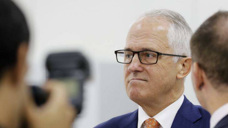 Prime Minister Malcolm Turnbull in Burwood, Sydney on Friday.  Photo: Janie Barrett