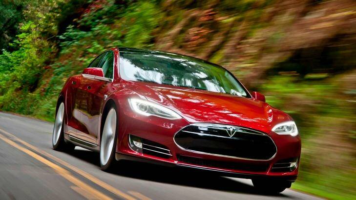 Insane Mode has been fitted to the Tesla Model S P85D. Photo: Tesla