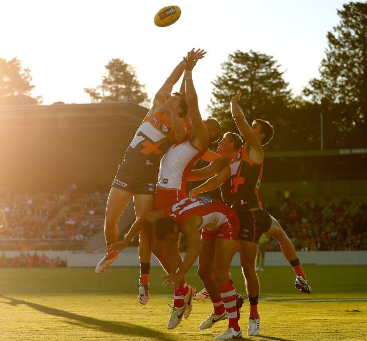 See Australian Rules football this autumn in Canberra. Image supplied.