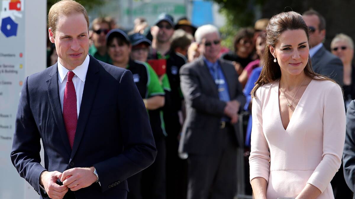 Prince William, Duke of Cambridge and Catherine, Duchess of Cambridge leave the Playford Civic Centre. Photo: Getty Images