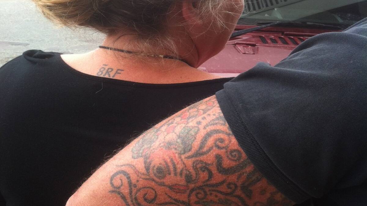 On Wallace Street: local tattoos making up the ‘body of art’ in our town. 