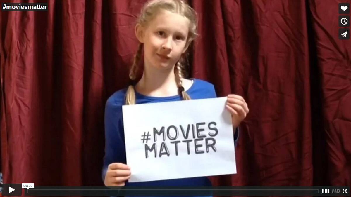 Kiah Drue Ecclestone in her film in the finals of a National Short Film Competition.  