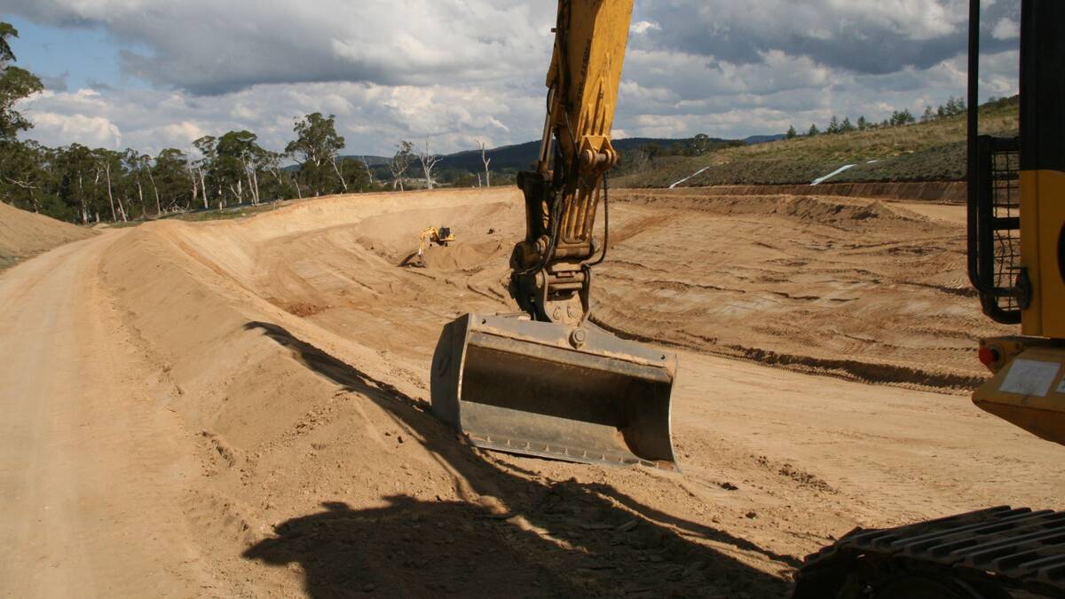 Construction of the Dargues Gold Mine site at Majors Creek, near Braidwood. Photo Alex Rea