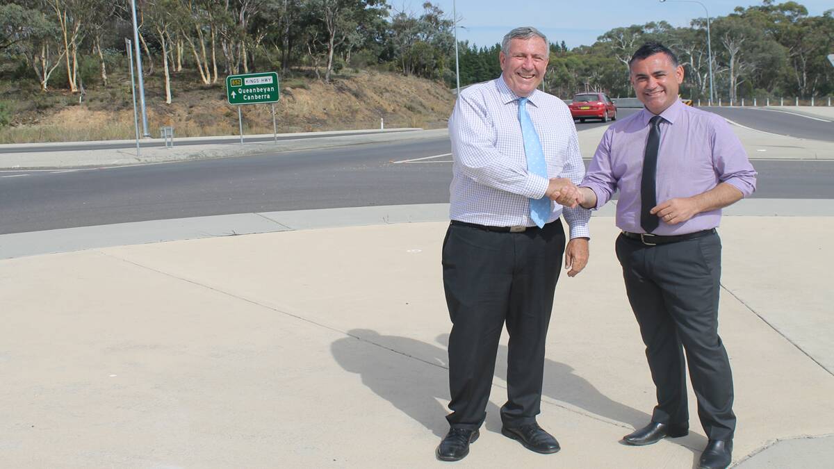 Minister for Roads and Freight Duncan Gay and Member for Monaro John Barilaro have announced an extra $30 million to upgrade three major roads in the Monaro.  