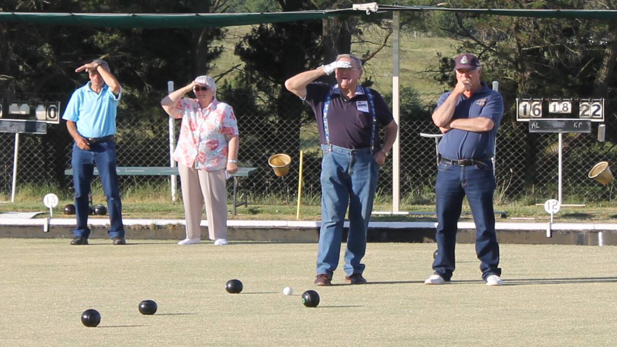 Serious observations from the older hands at the Bowls Club.   