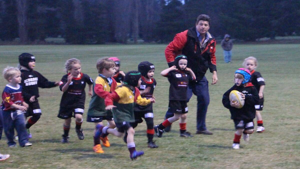 Redback Rosalie sees some room down the sideline.
