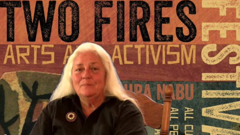 Merrie Hamilton from the Two Fires Festival Committee. Click on the link at the end of the story to access the YouTube Video. 