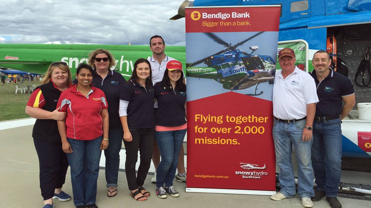 The Braidwood Community Bank crew at the SHSC Base open day. 
