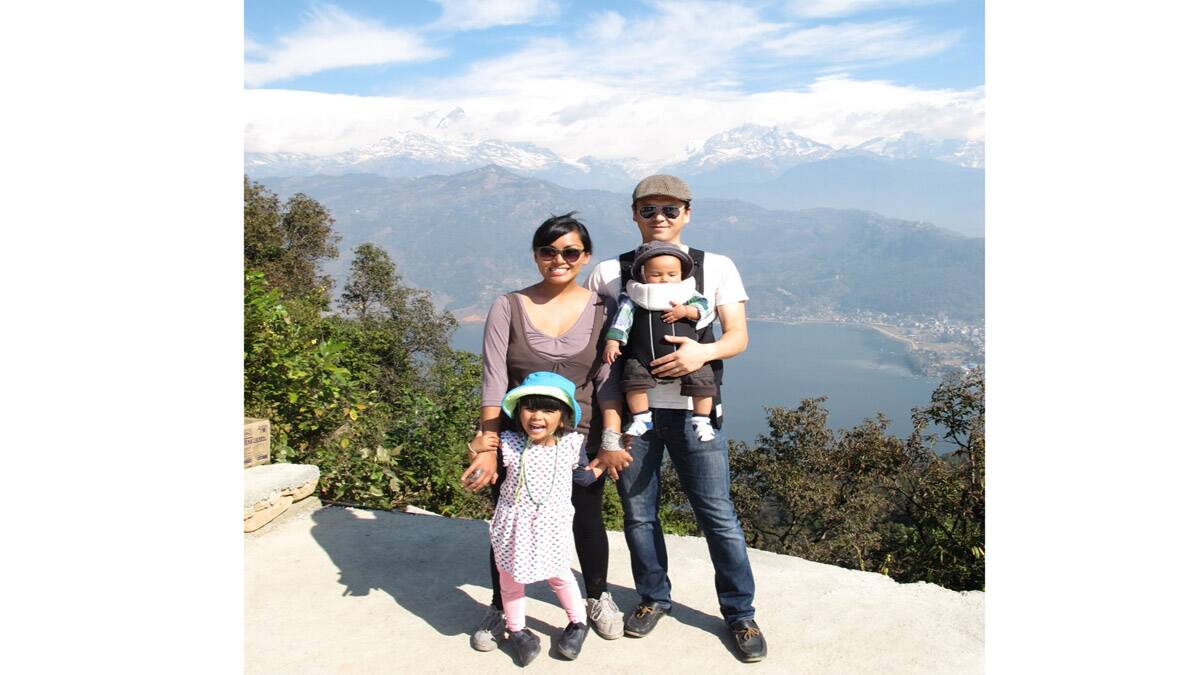 Karuna & Karuna with Pema and Snow in Nepal last year. 