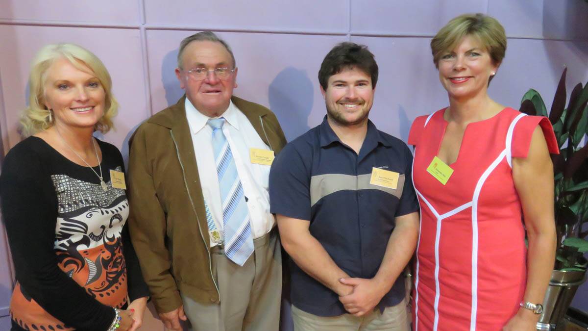 Guest speaker Lyn Vicary from 'Dress for Success", David Cargill founder of the BDEF and past Chair, Ben Pritchard 2006 recipient and Amanda Hall the Chair of the Foundation at this years Presentation Evening.  