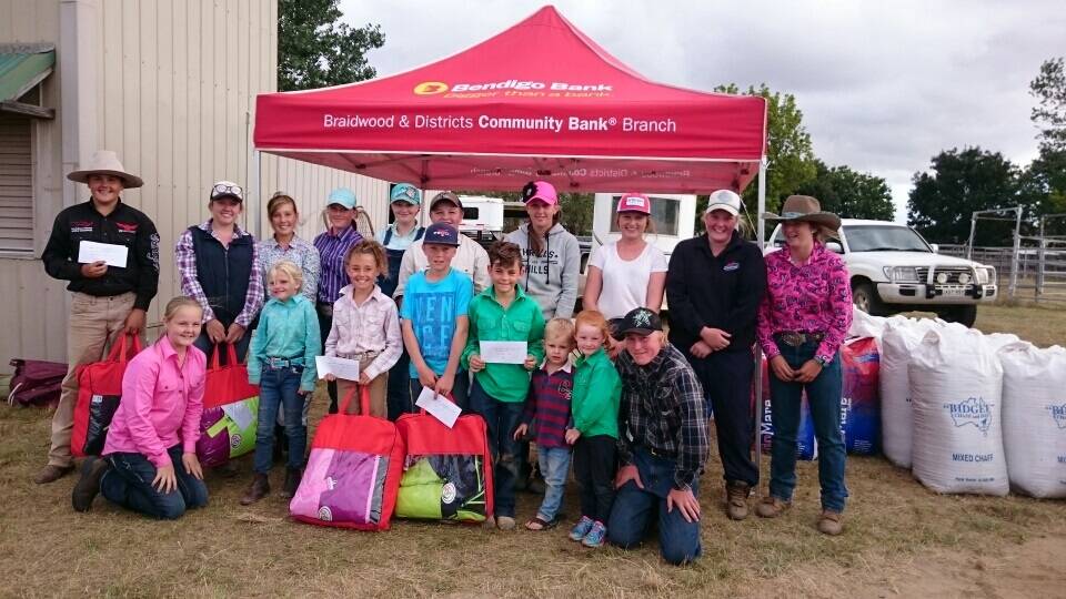 ALL SORTS: Smiles all round after the Juniors Division of the Braidwood Team Sorting this weekend. Michael Jeffree and Zoe Roberts took first place with a time of 35.66 seconds. Photo: supplied.