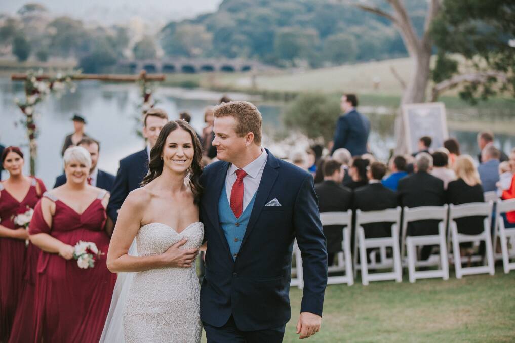 WEDDING: Natalie Ritzau marries Chris McCormack. Photo: supplied.