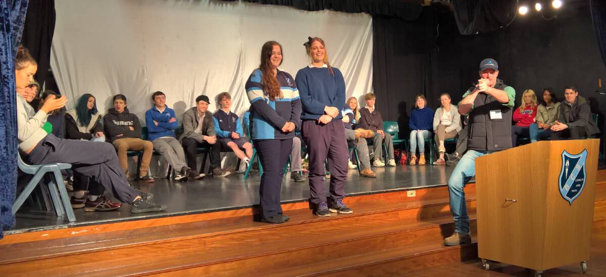 Slave auction: The graduating class of 2016 at Braidwood Central School raised $1000 with a novel event recently. Photo: supplied