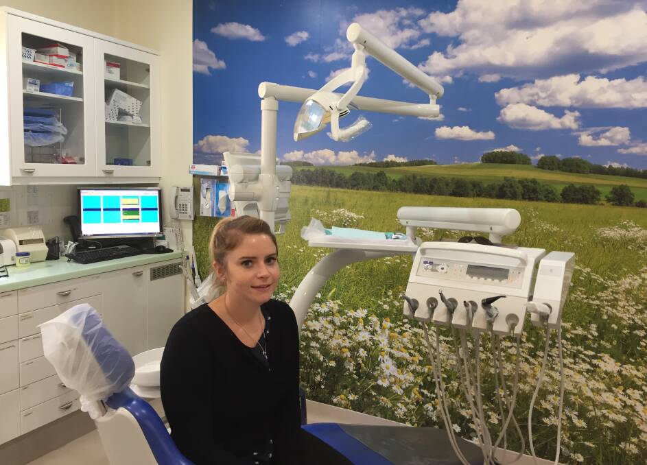 TABLES TURNED: Ariane Murray is the new dentist at Braidwood Dental Surgery. Photo: Elspeth Kernebone.