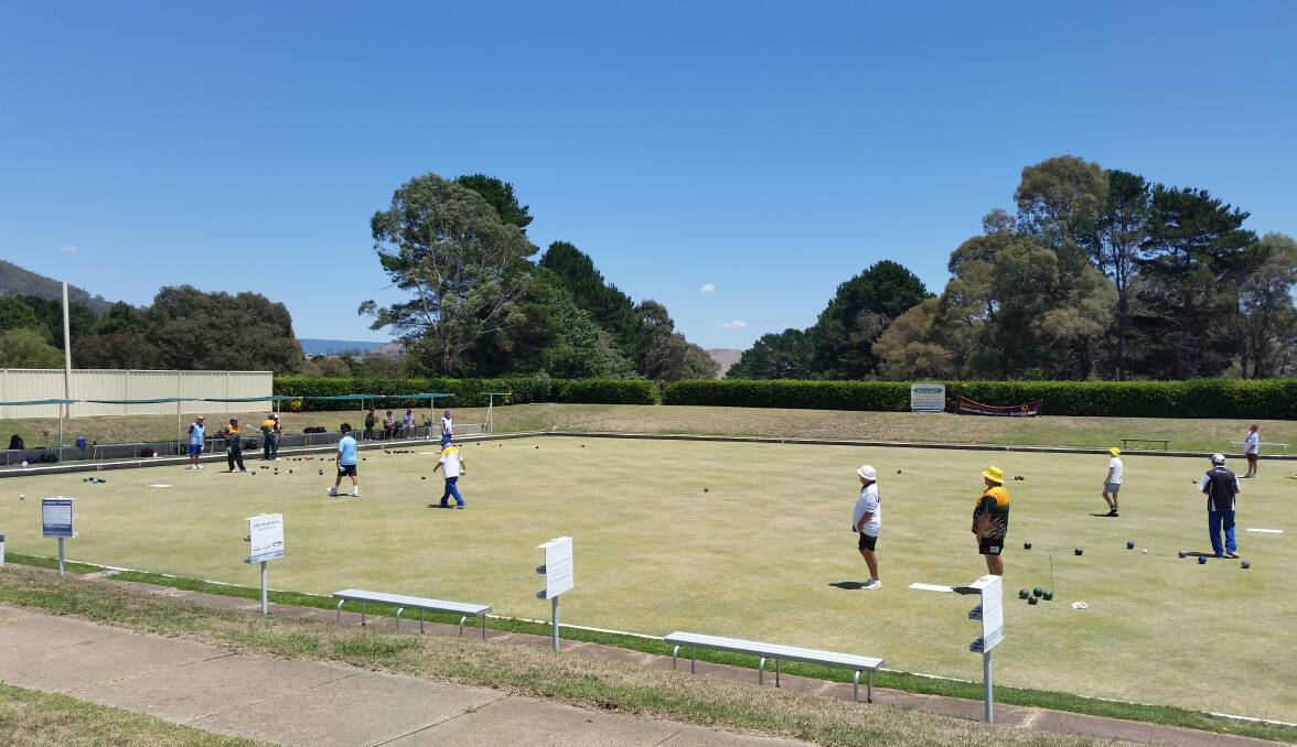 BOWLED AWAY: Braidwood bowlers enjoying a sunny day of play on the field in January 2016. Photo: Gary Collard.