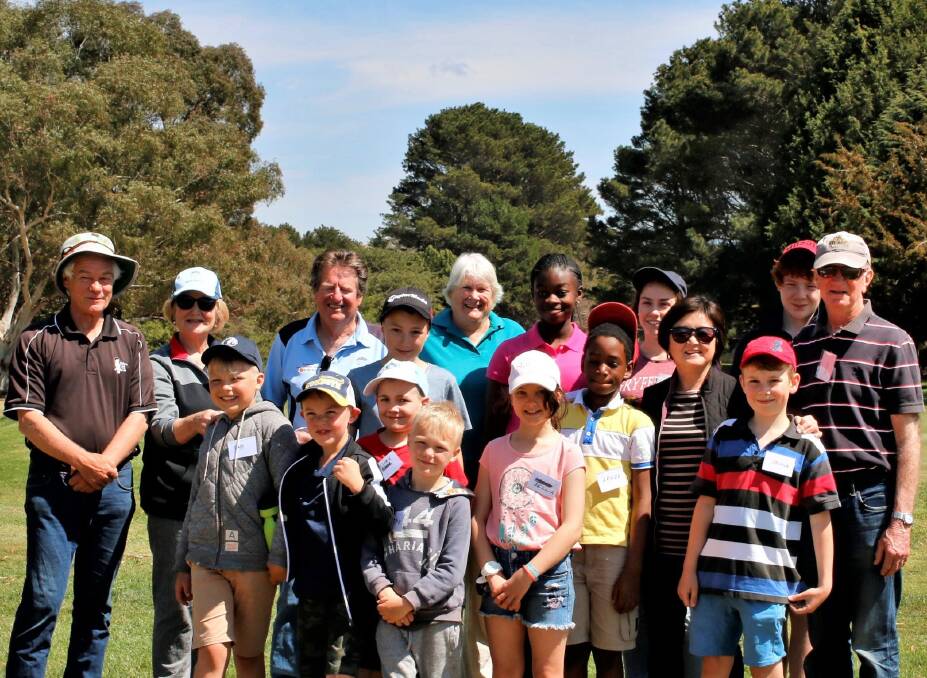 GO FOR GOLF: Sixteen children enjoyed beautiful weather for a golf clinic these school holidays. Photo: Kathy Toirkens.
