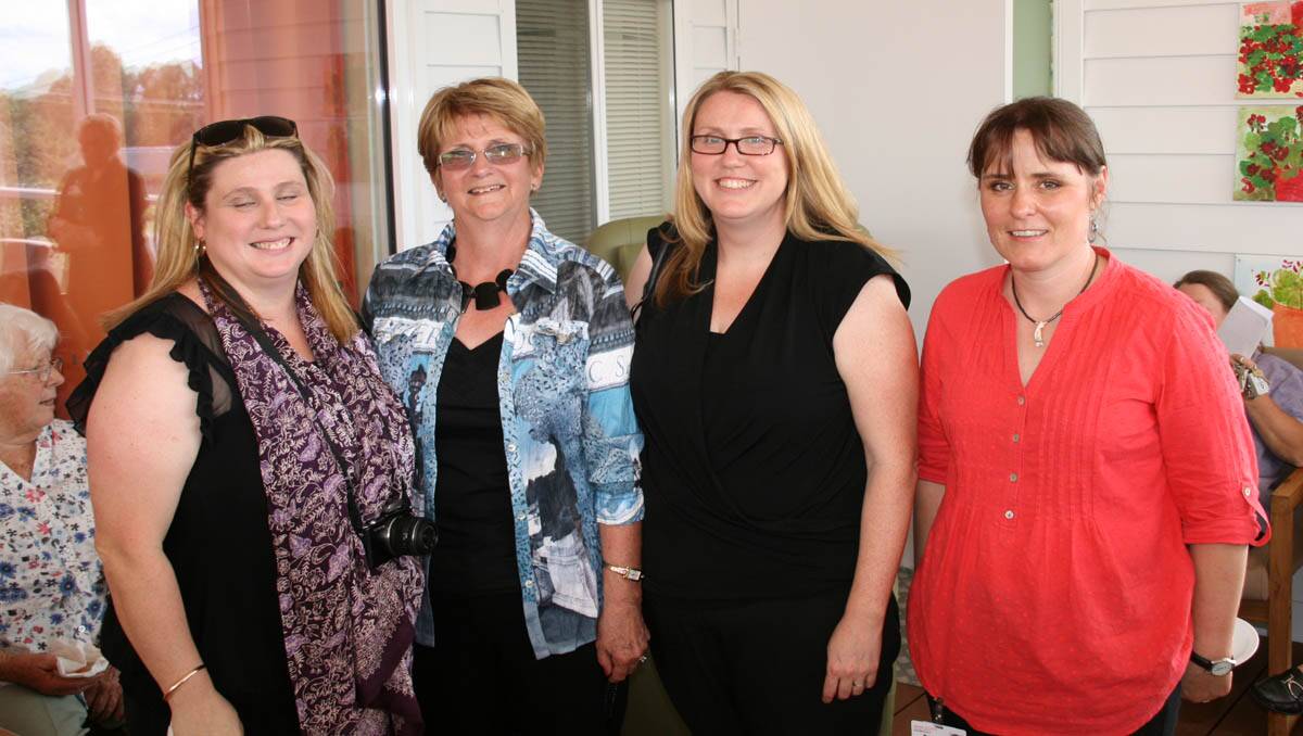 Sarah Smith, Anne Smith and Ruth Zammit with Pharmacist Bente Hart.
