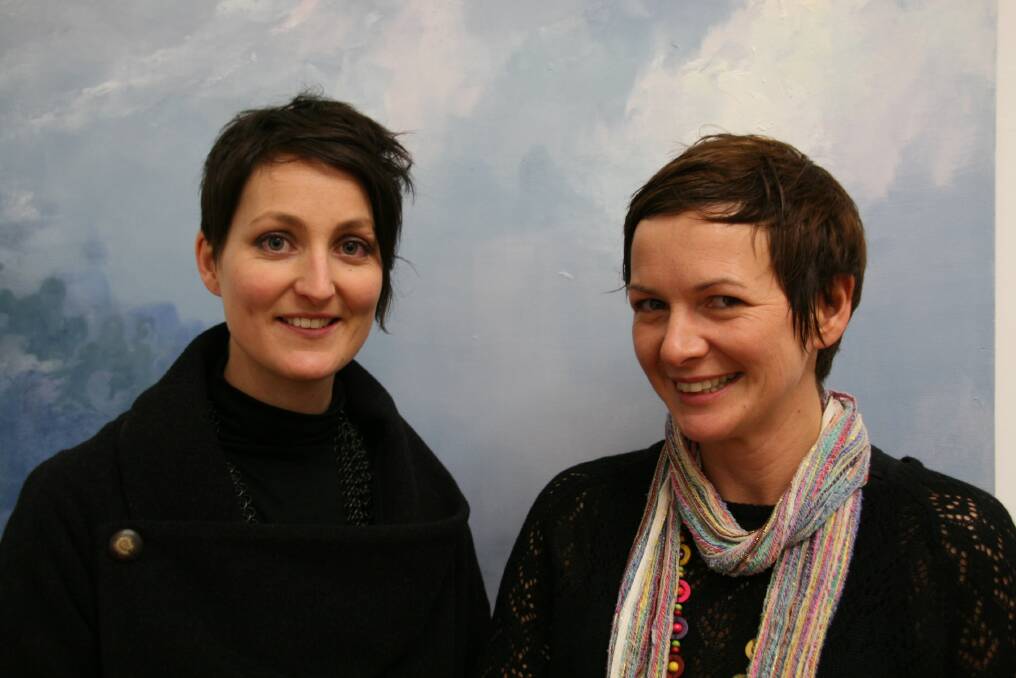 Francesca Altenburg and Kate Carruthers at the opening.
