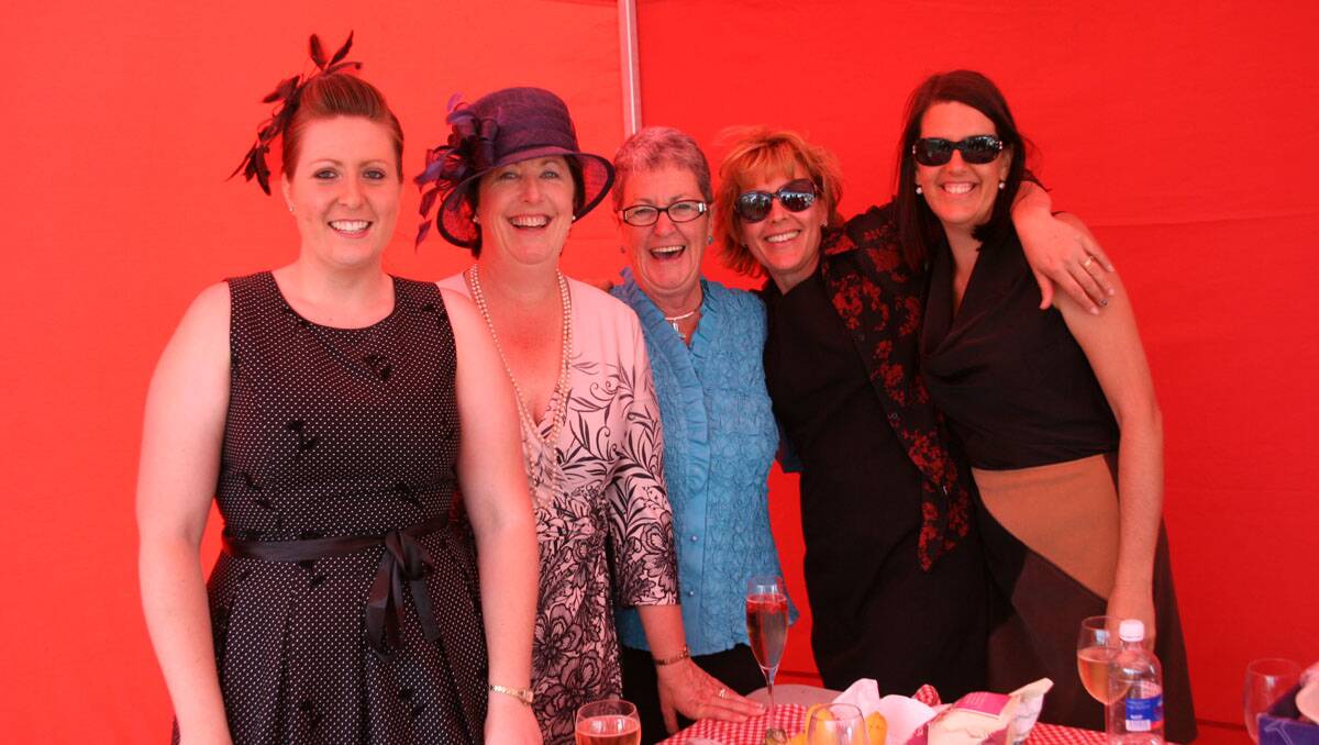 Jayde, Helen, Mary, Lesley and Simone at the Community Bank tent.