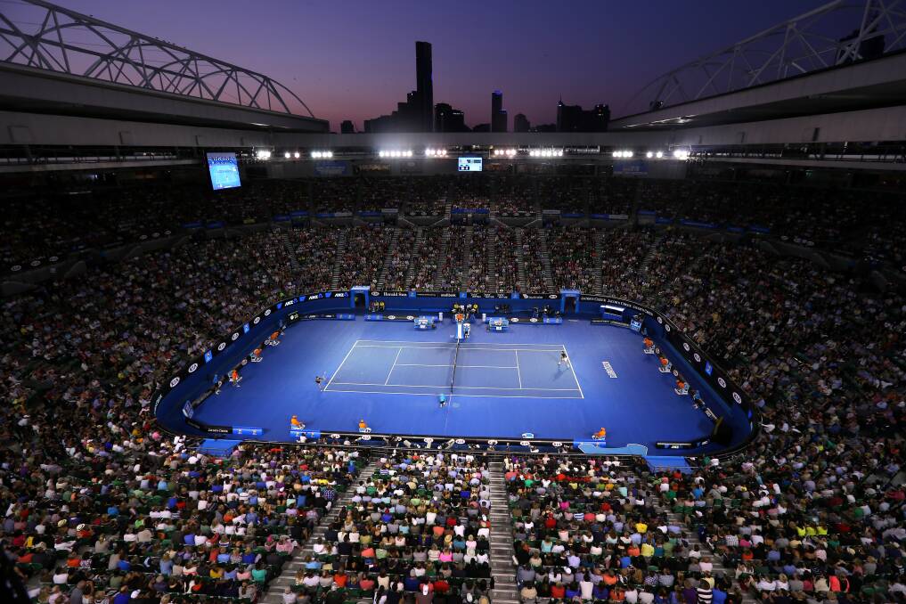 A general view of Rod Laver Arena during day seven of the Australian Open. Photo by Julian Finney/Getty Images