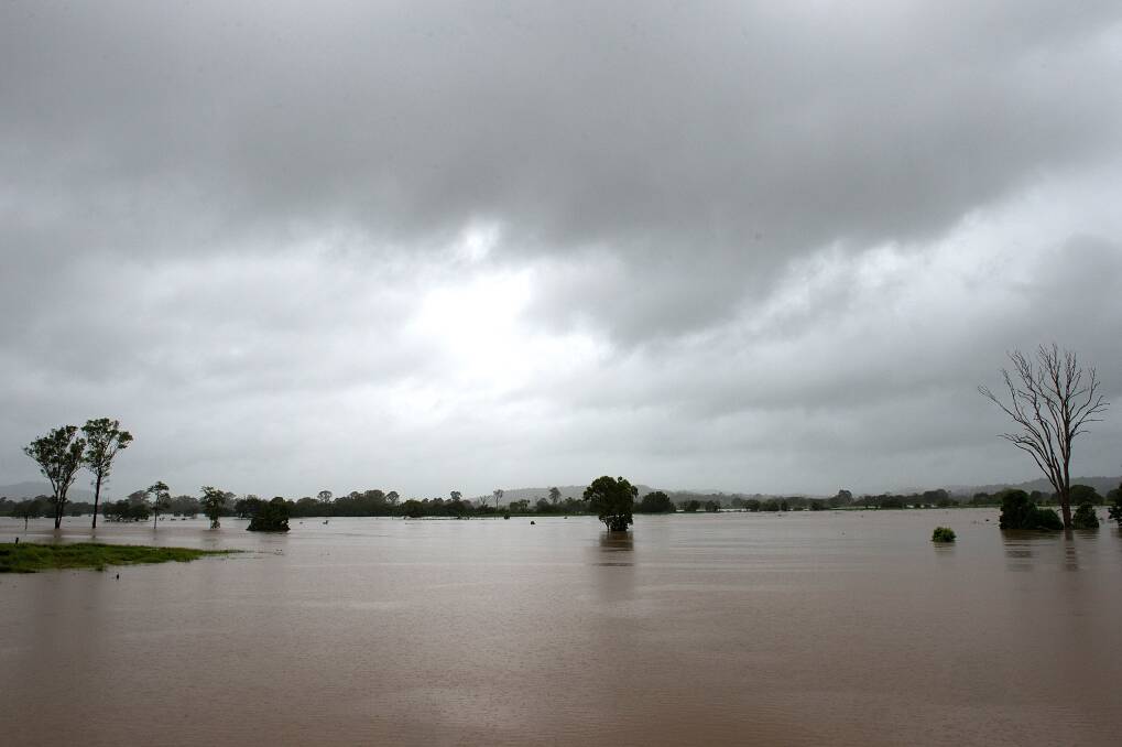 The Mary Valley on the outskirts of Gympie is flooded. Gympie residents are bracing for the fourth flood of the year with the Mary river expected to peak early tomorrow morning. Photo: Bradley Kanaris/Getty Images