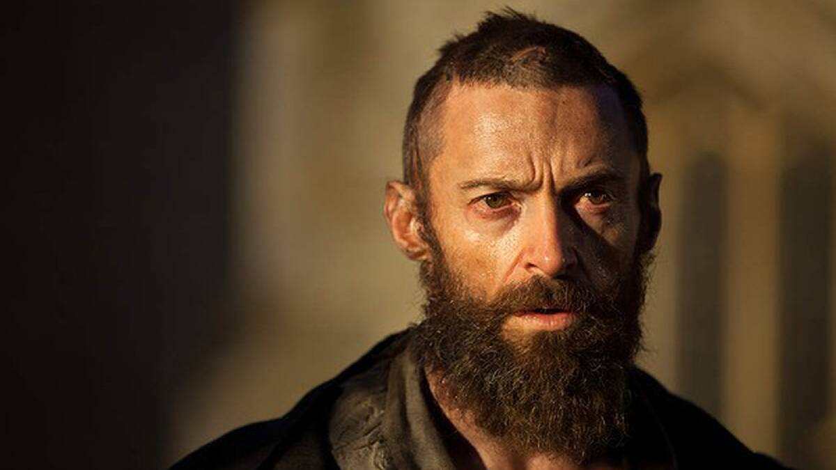 <b>This film image released by Universal Pictures shows Hugh Jackman as Jean Valjean in a scene from "Les Miserables." </b>