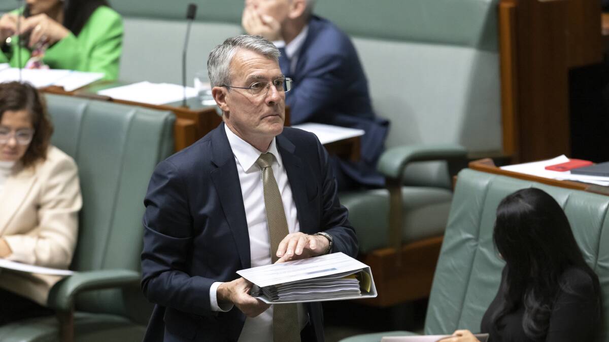 Attorney-General and Cabinet Secretary Mark Dreyfus in question time on Tuesday. Picture by Keegan Carroll