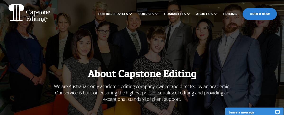 Founder of Capstone Editing Lisa Lines (front centre). Picture Capstone Editing