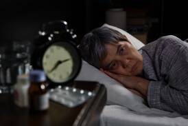 An older woman unable to sleep. Picture from Shutterstock. 