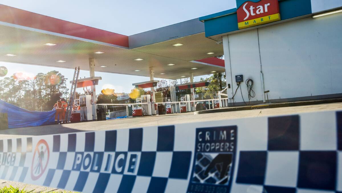 The service station where 29-year-old Zeeshan Akbar was fatally stabbed. Photo: Karleen Minney